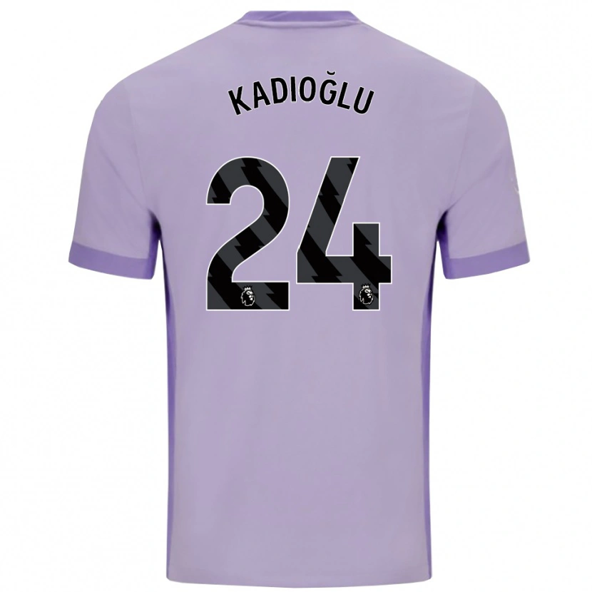 Danxen Damen Ferdi Kadıoğlu #24 Taro Lila Weiß Auswärtstrikot Trikot 2025/26 T-Shirt Österreich