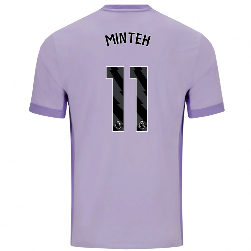 Danxen Damen Yankuba Minteh #11 Taro Lila Weiß Auswärtstrikot Trikot 2025/26 T-Shirt Österreich