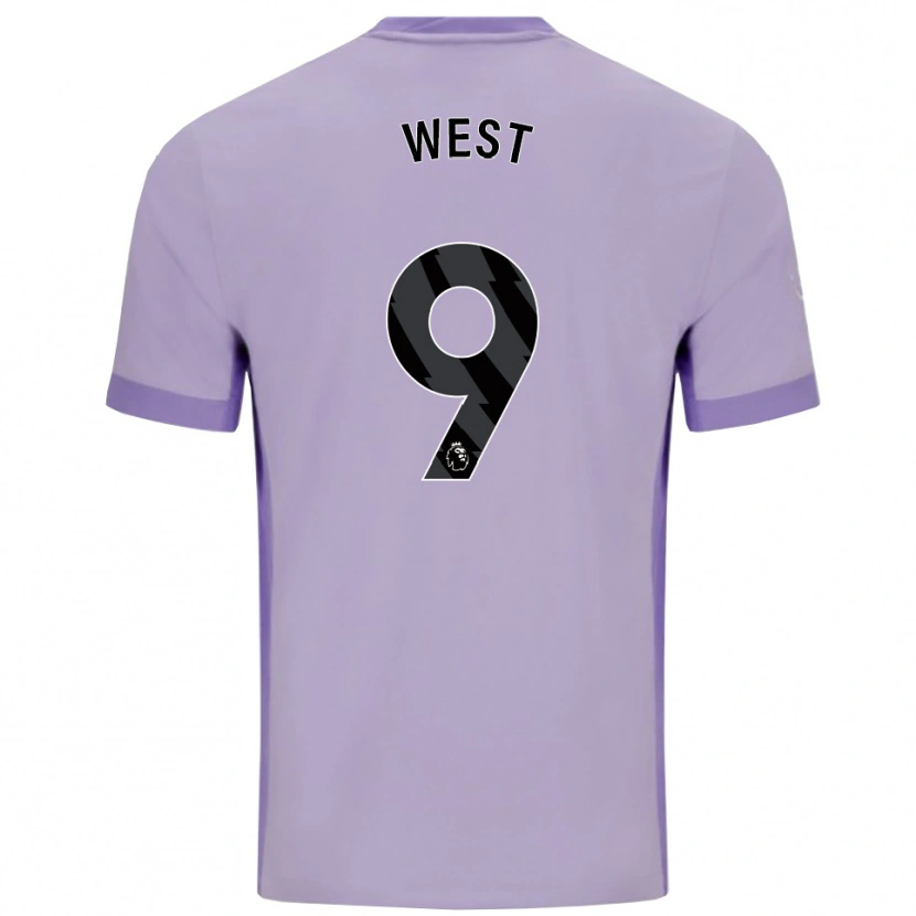 Danxen Damen Aidan West #9 Taro Lila Weiß Auswärtstrikot Trikot 2025/26 T-Shirt Österreich