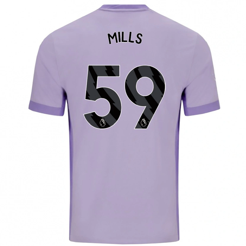 Danxen Damen Harry Mills #59 Taro Lila Weiß Auswärtstrikot Trikot 2025/26 T-Shirt Österreich