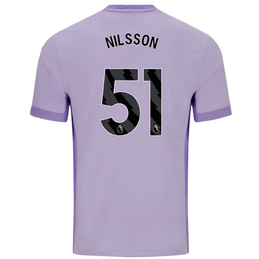 Danxen Damen Casper Nilsson #51 Taro Lila Weiß Auswärtstrikot Trikot 2025/26 T-Shirt Österreich
