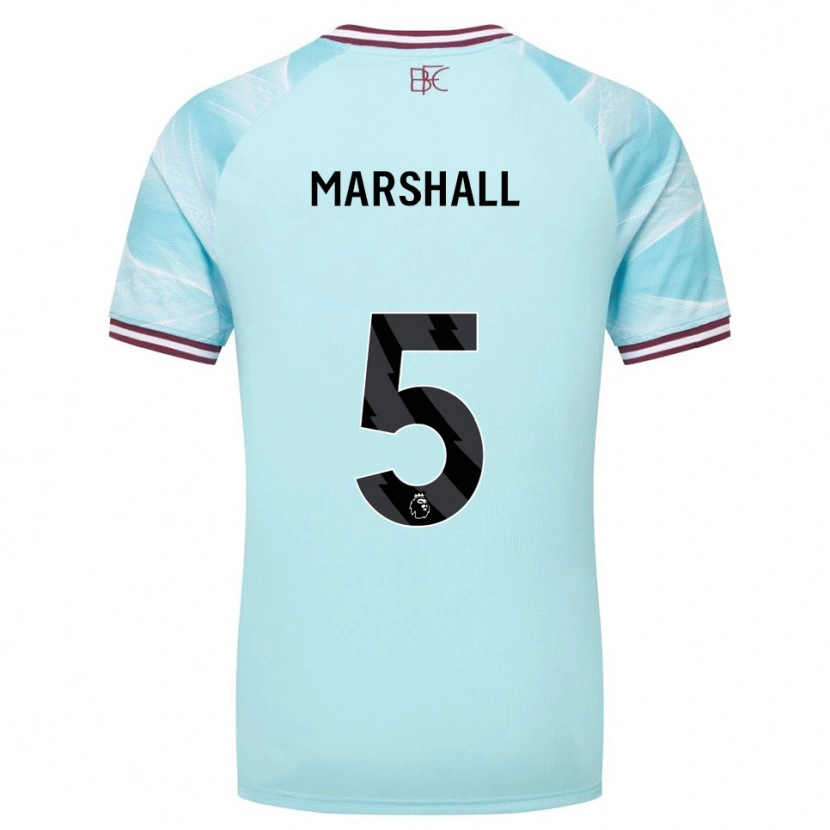 Danxen Damen Georgia Marshall #5 Himmelblau Burgunderrot Auswärtstrikot Trikot 2025/26 T-Shirt Österreich