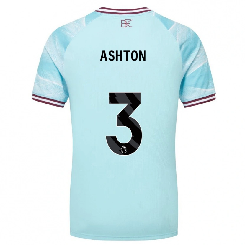 Danxen Damen Joe Ashton #3 Himmelblau Burgunderrot Auswärtstrikot Trikot 2025/26 T-Shirt Österreich