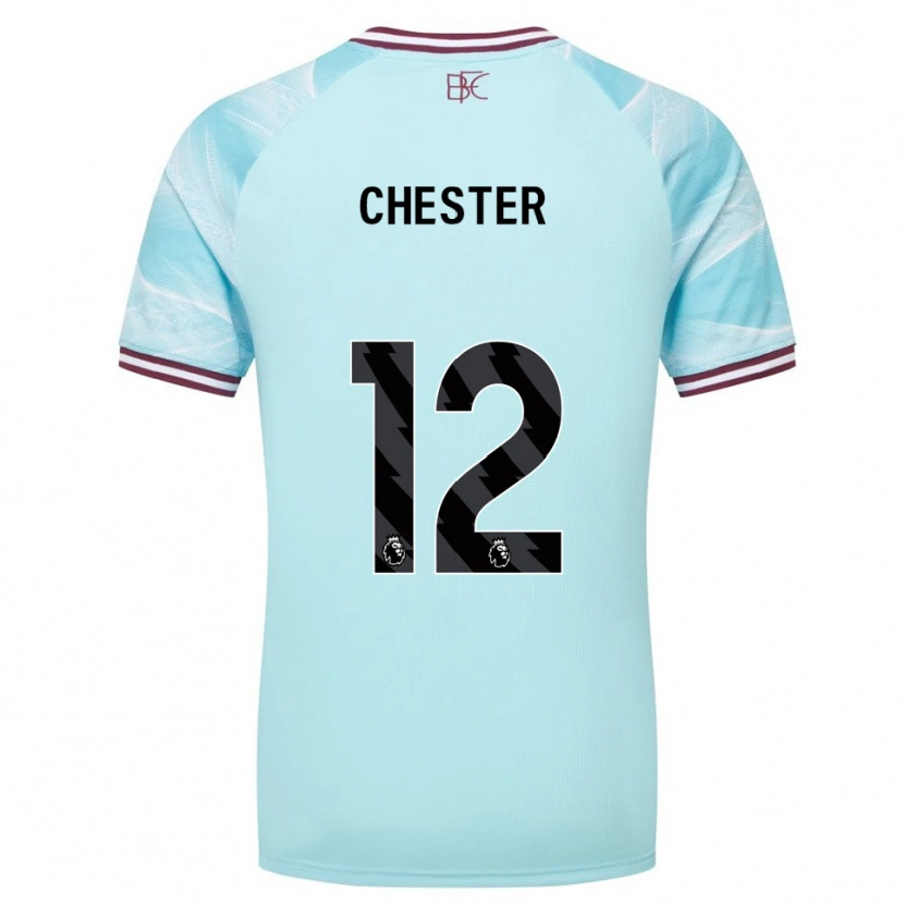 Danxen Damen Felix Chester #12 Himmelblau Burgunderrot Auswärtstrikot Trikot 2025/26 T-Shirt Österreich