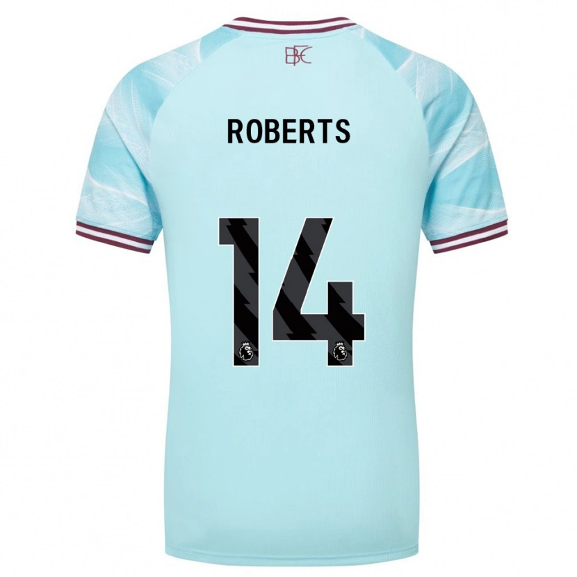 Danxen Damen Connor Roberts #14 Himmelblau Burgunderrot Auswärtstrikot Trikot 2025/26 T-Shirt Österreich