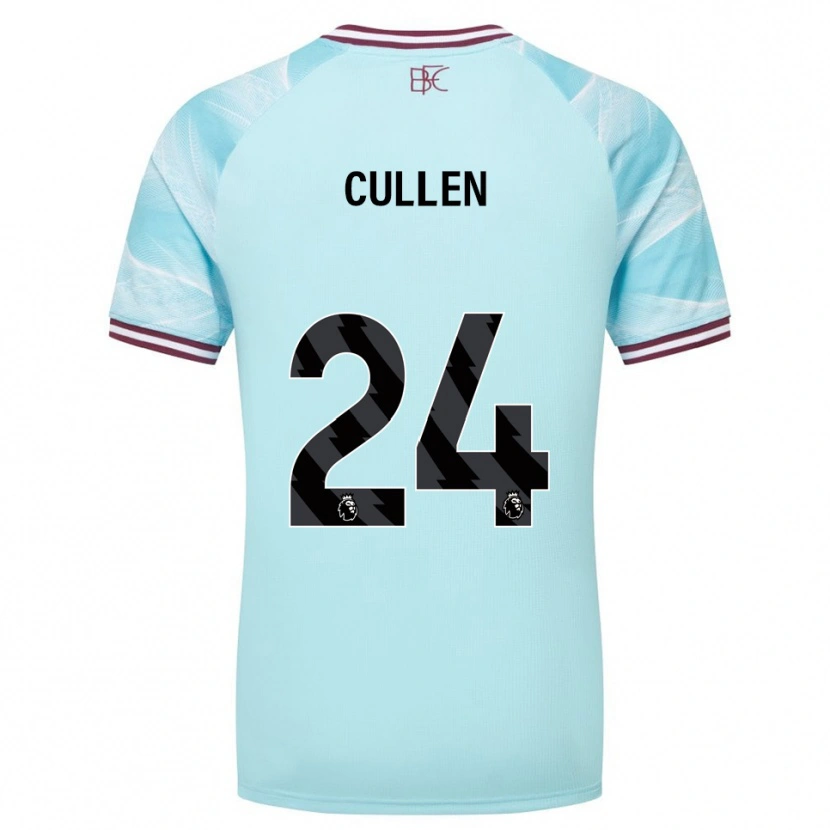 Danxen Damen Josh Cullen #24 Himmelblau Burgunderrot Auswärtstrikot Trikot 2025/26 T-Shirt Österreich