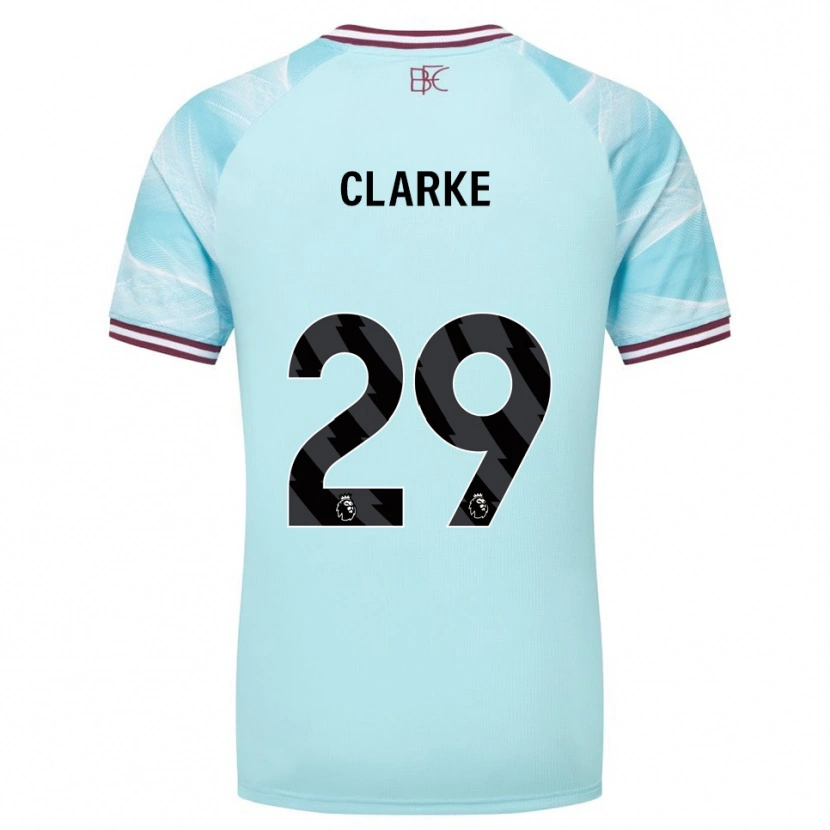 Danxen Damen Abby Clarke #29 Himmelblau Burgunderrot Auswärtstrikot Trikot 2025/26 T-Shirt Österreich