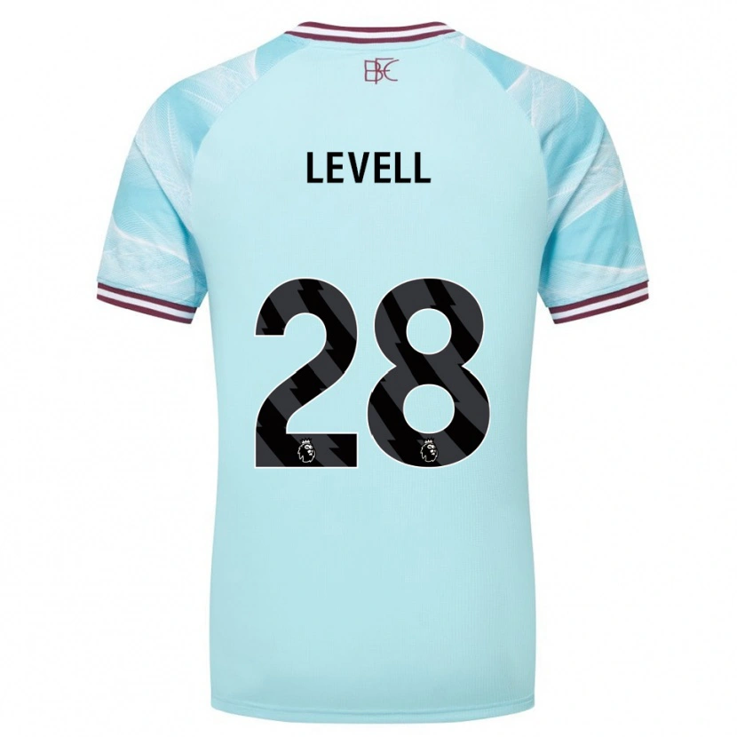 Danxen Damen Kirstie Levell #28 Himmelblau Burgunderrot Auswärtstrikot Trikot 2025/26 T-Shirt Österreich