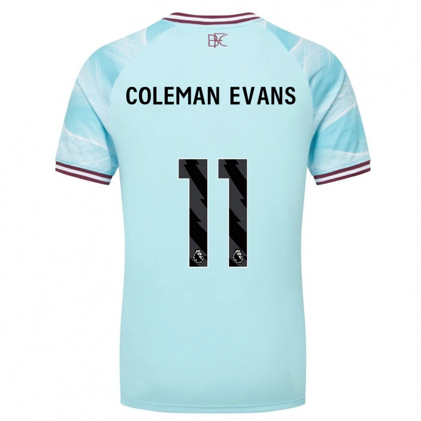 Danxen Damen Amaya Coleman-Evans #11 Himmelblau Burgunderrot Auswärtstrikot Trikot 2025/26 T-Shirt Österreich