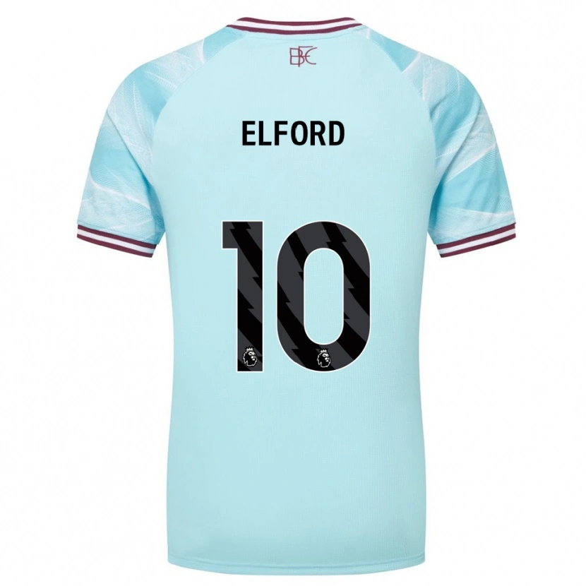 Danxen Damen Laura Elford #10 Himmelblau Burgunderrot Auswärtstrikot Trikot 2025/26 T-Shirt Österreich