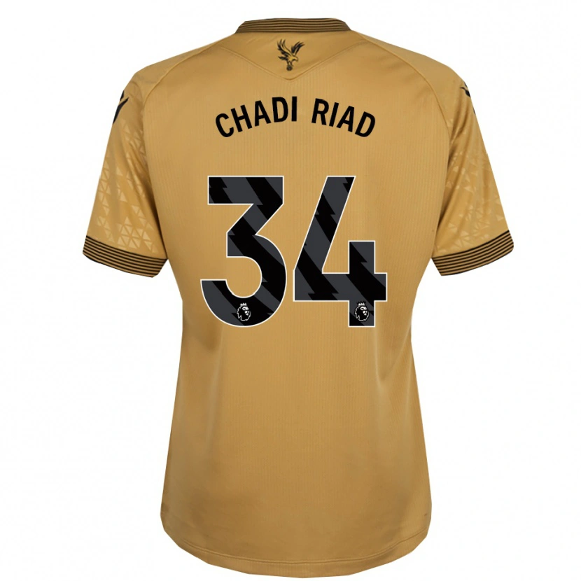 Danxen Damen Chadi Riad #34 Gold Schwarz Auswärtstrikot Trikot 2025/26 T-Shirt Österreich