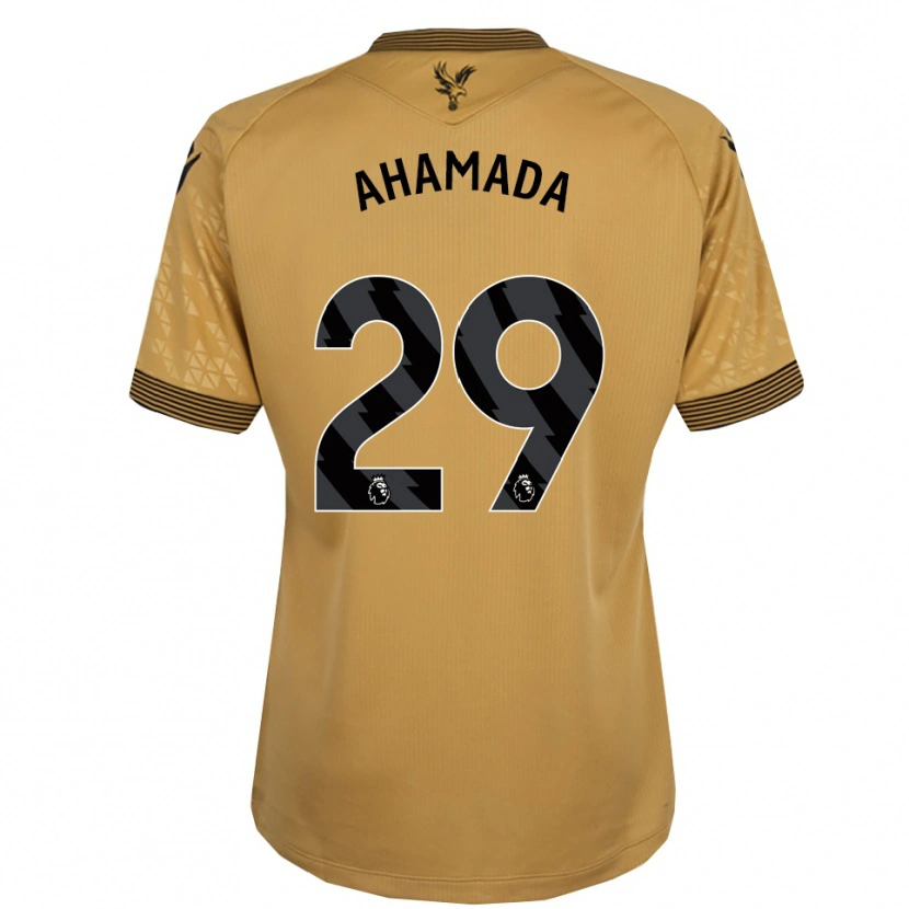 Danxen Damen Naouirou Ahamada #29 Gold Schwarz Auswärtstrikot Trikot 2025/26 T-Shirt Österreich
