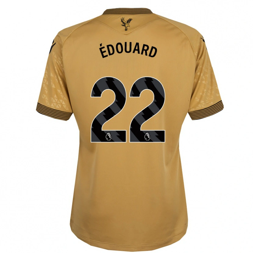 Danxen Damen Odsonne Edouard #22 Gold Schwarz Auswärtstrikot Trikot 2025/26 T-Shirt Österreich