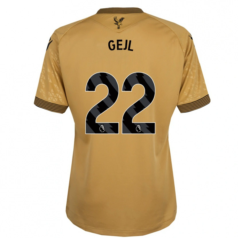 Danxen Damen Mille Gejl #22 Gold Schwarz Auswärtstrikot Trikot 2025/26 T-Shirt Österreich