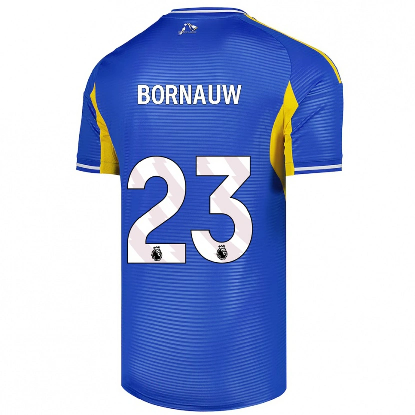 Danxen Damen Sebastiaan Bornauw #23 Blau Gelb Auswärtstrikot Trikot 2025/26 T-Shirt Österreich