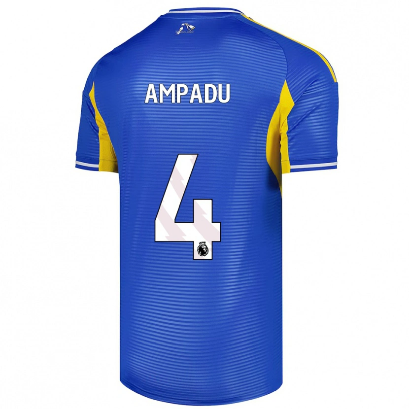 Danxen Damen Ethan Ampadu #4 Blau Gelb Auswärtstrikot Trikot 2025/26 T-Shirt Österreich