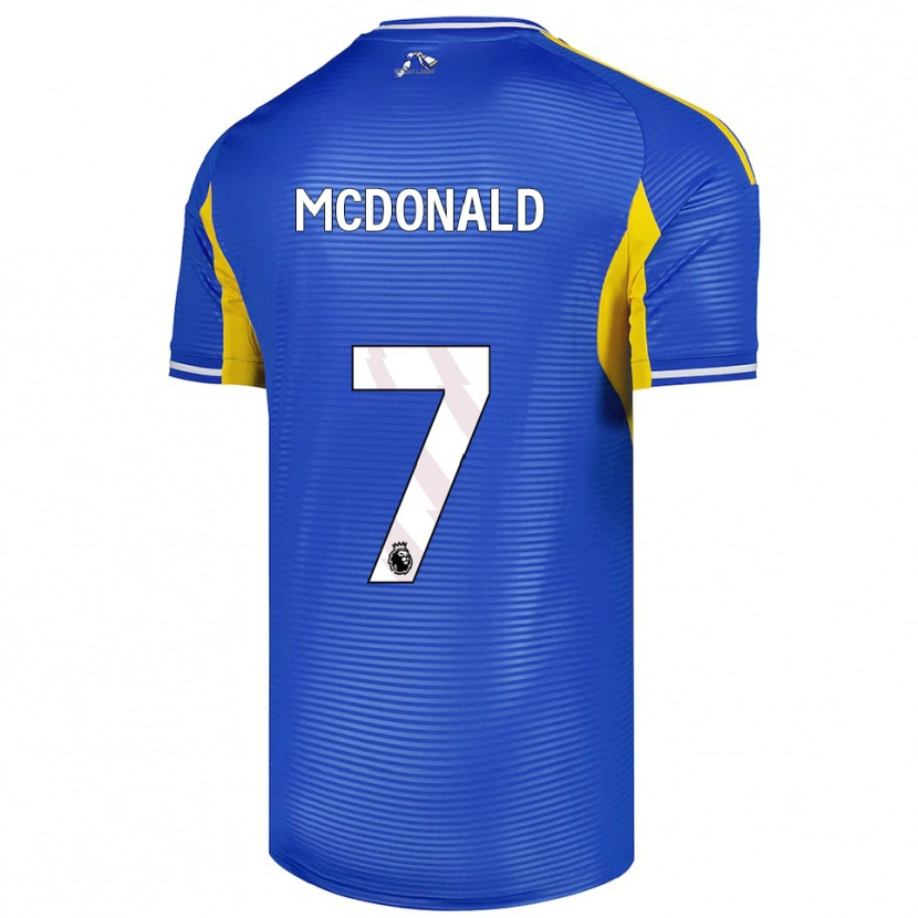 Danxen Damen Josh Mcdonald #7 Blau Gelb Auswärtstrikot Trikot 2025/26 T-Shirt Österreich