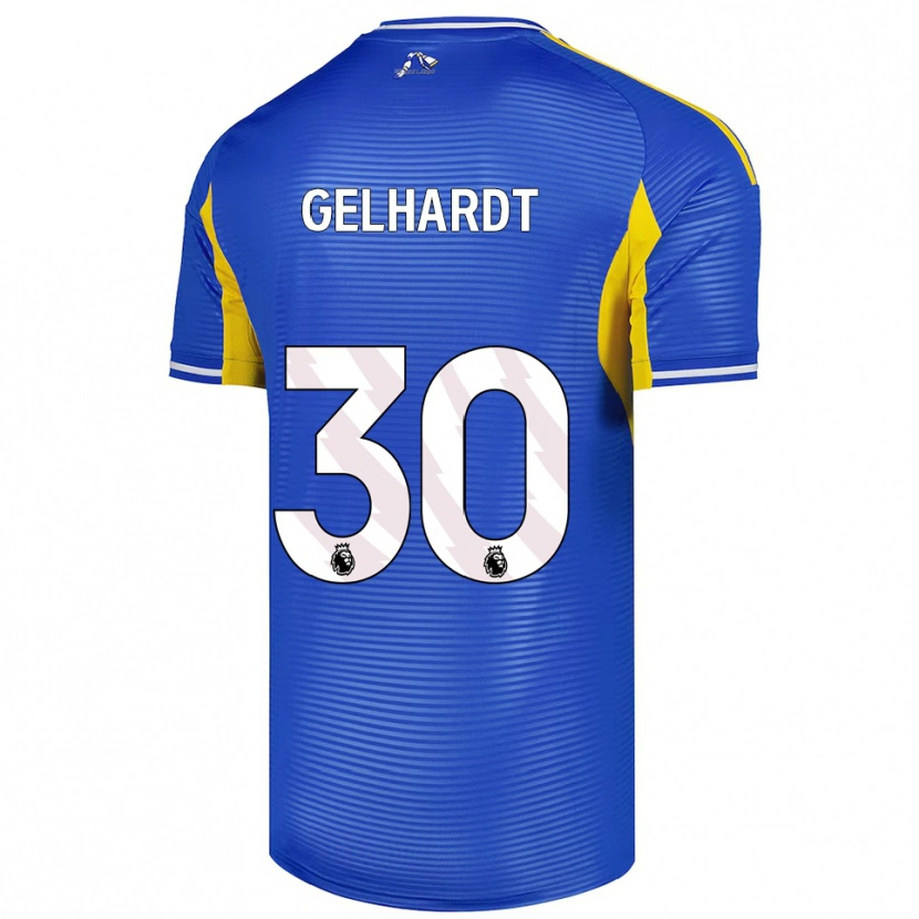 Danxen Damen Joe Gelhardt #30 Blau Gelb Auswärtstrikot Trikot 2025/26 T-Shirt Österreich