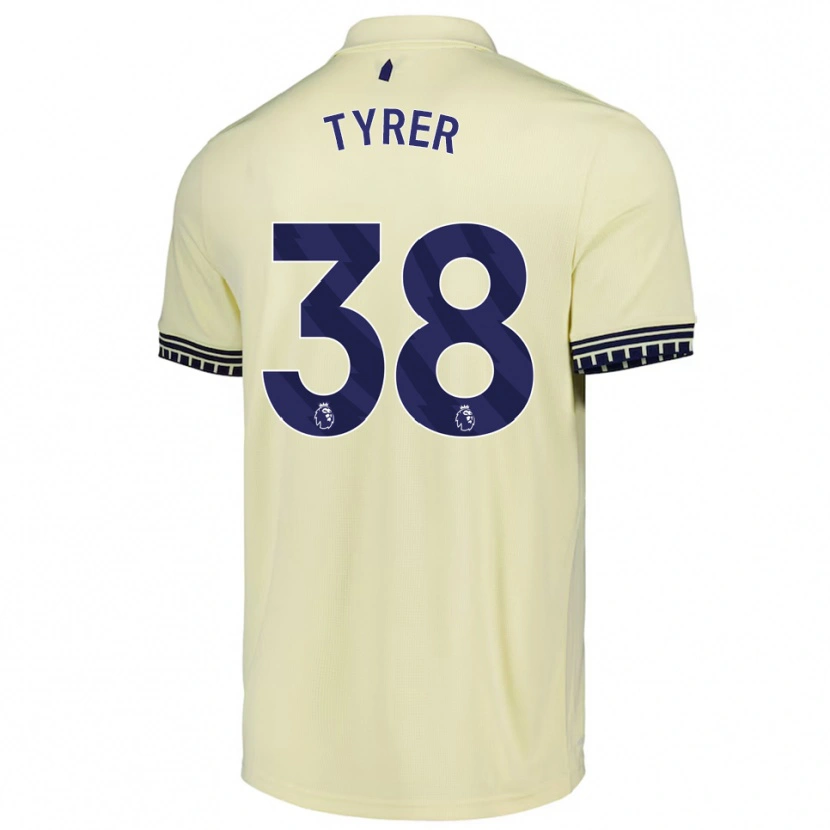 Danxen Damen Harry Tyrer #38 Creme Weiß Schwarz Auswärtstrikot Trikot 2025/26 T-Shirt Österreich