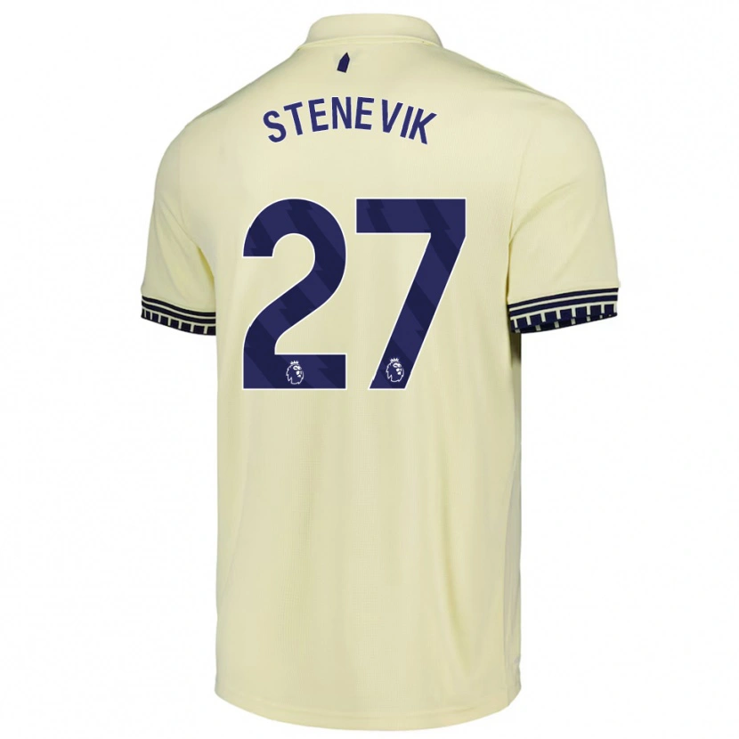 Danxen Damen Elise Stenevik #27 Creme Weiß Schwarz Auswärtstrikot Trikot 2025/26 T-Shirt Österreich