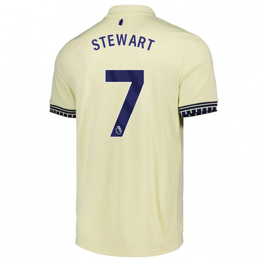 Danxen Damen Charlie Stewart #7 Creme Weiß Schwarz Auswärtstrikot Trikot 2025/26 T-Shirt Österreich