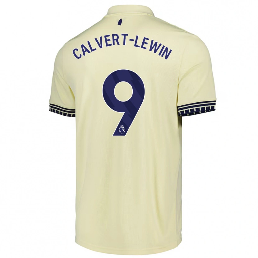 Danxen Damen Dominic Calvert-Lewin #9 Creme Weiß Schwarz Auswärtstrikot Trikot 2025/26 T-Shirt Österreich