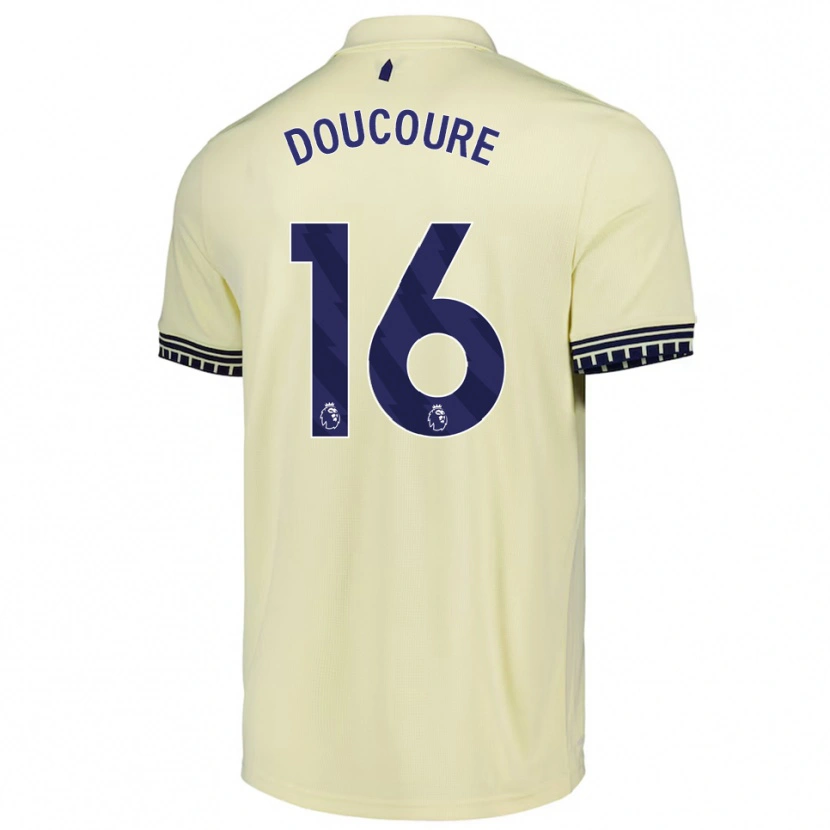 Danxen Damen Abdoulaye Doucoure #16 Creme Weiß Schwarz Auswärtstrikot Trikot 2025/26 T-Shirt Österreich