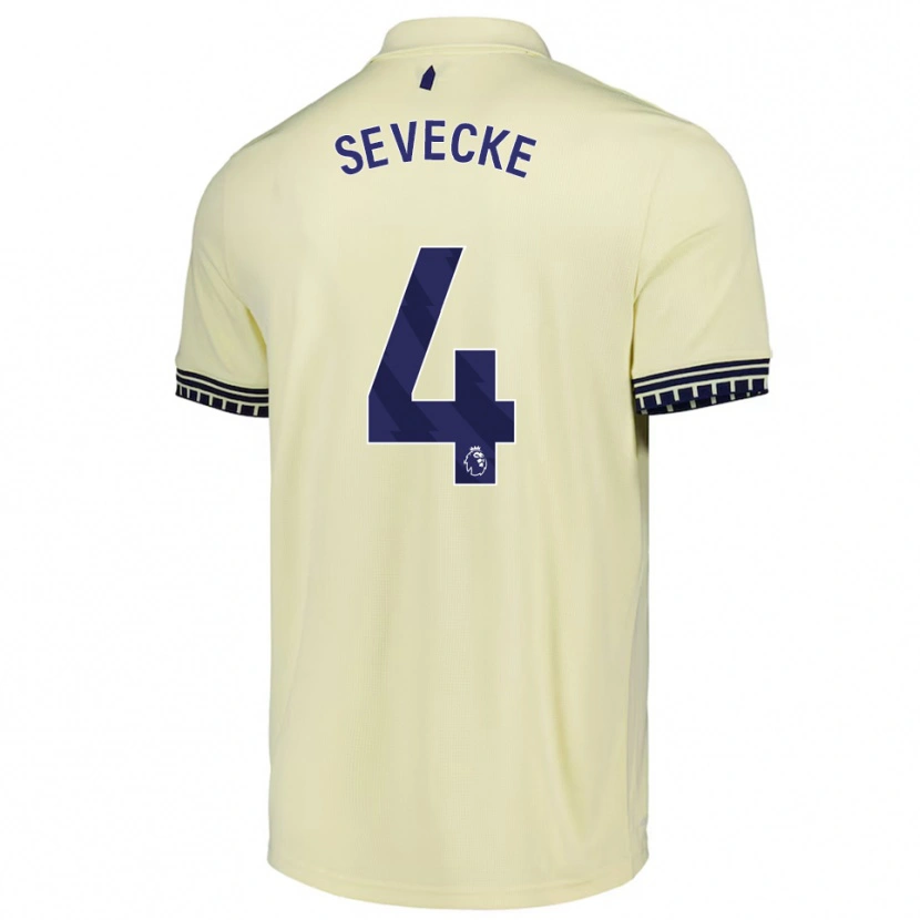 Danxen Damen Rikke Sevecke #4 Creme Weiß Schwarz Auswärtstrikot Trikot 2025/26 T-Shirt Österreich