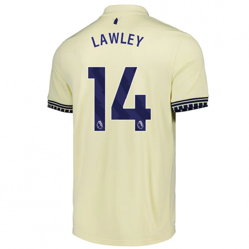 Danxen Damen Melissa Lawley #14 Creme Weiß Schwarz Auswärtstrikot Trikot 2025/26 T-Shirt Österreich