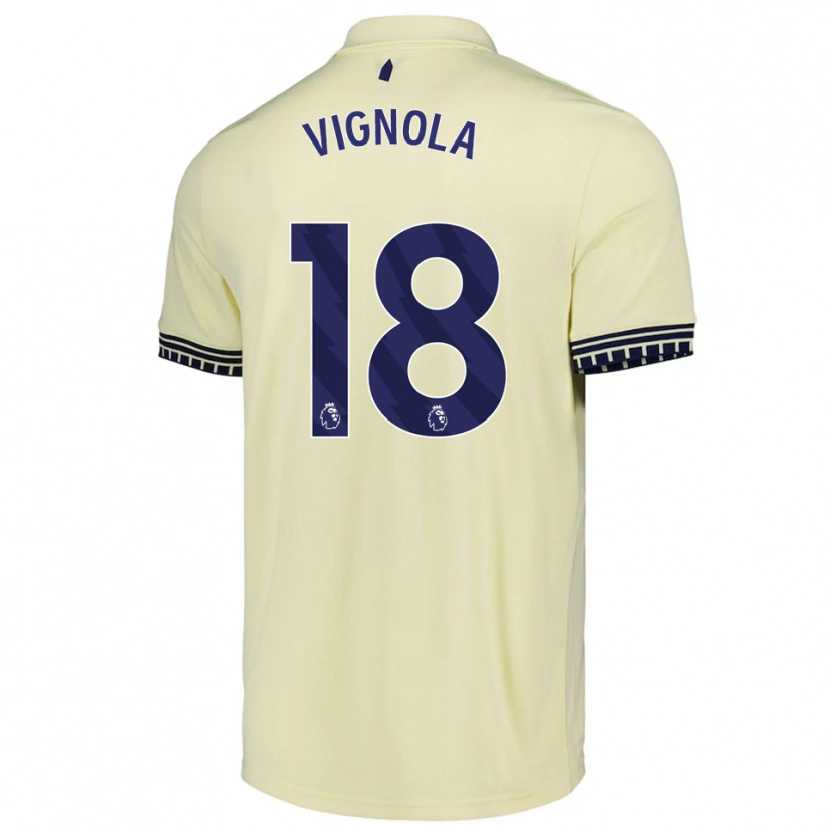 Danxen Damen Ornella Vignola #18 Creme Weiß Schwarz Auswärtstrikot Trikot 2025/26 T-Shirt Österreich