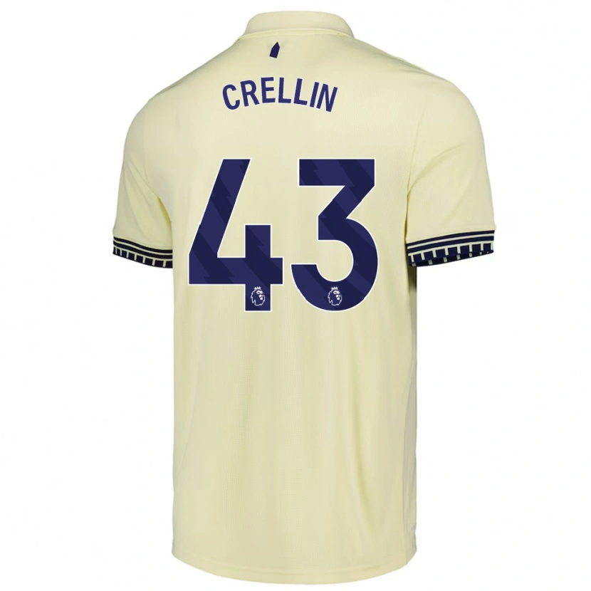 Danxen Damen Billy Crellin #43 Creme Weiß Schwarz Auswärtstrikot Trikot 2025/26 T-Shirt Österreich