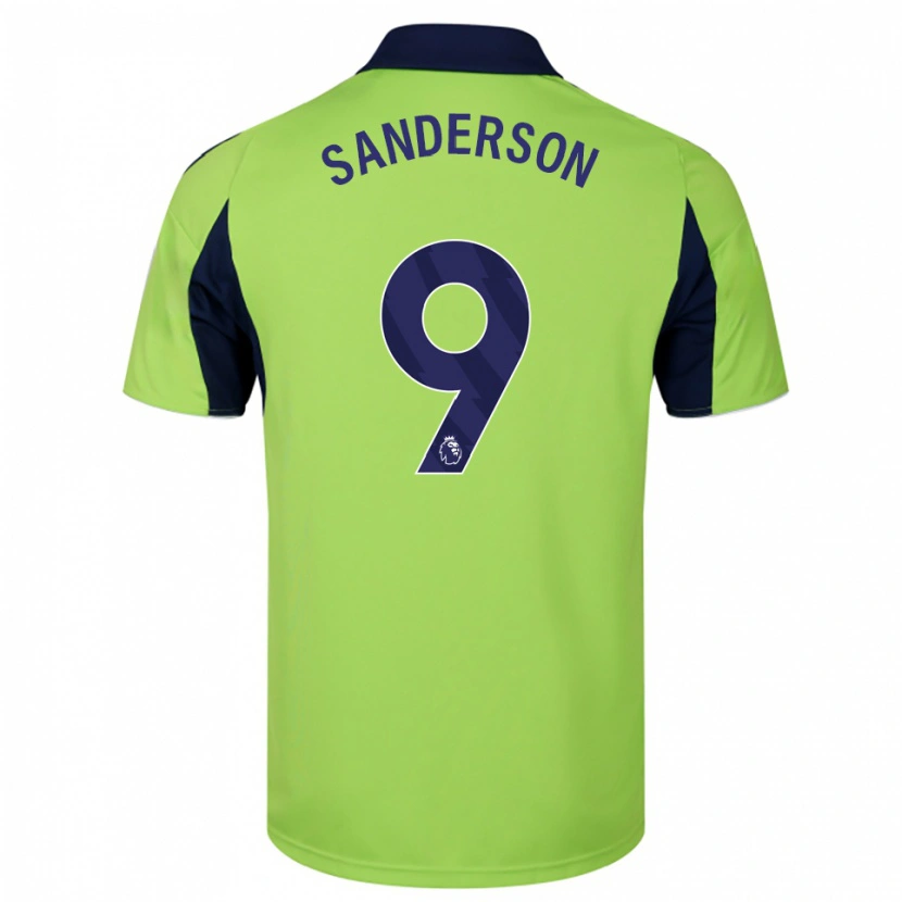 Danxen Damen Oliver Sanderson #9 Grün Marineblau Weiß Auswärtstrikot Trikot 2025/26 T-Shirt Österreich