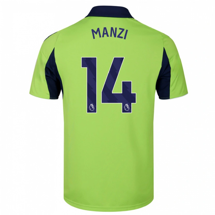 Danxen Damen Sophie Manzi #14 Grün Marineblau Weiß Auswärtstrikot Trikot 2025/26 T-Shirt Österreich