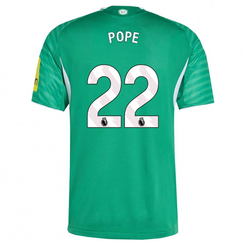 Danxen Damen Nick Pope #22 Grün Weiß Auswärtstrikot Trikot 2025/26 T-Shirt Österreich