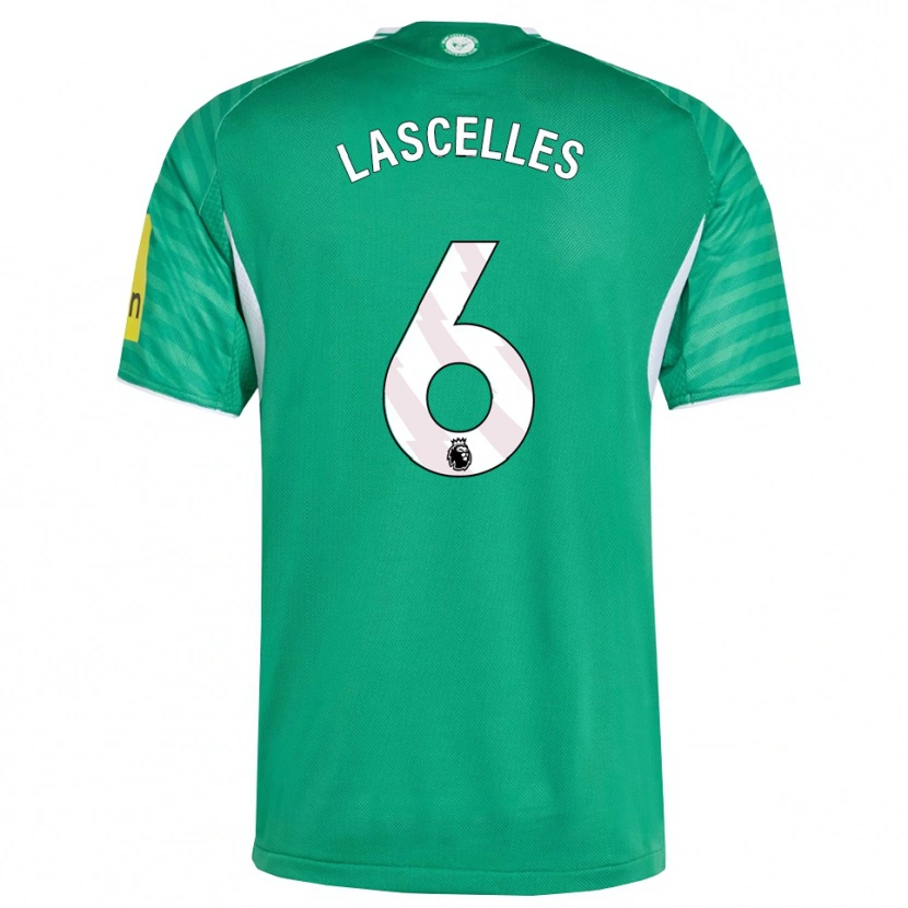 Danxen Damen Jamaal Lascelles #6 Grün Weiß Auswärtstrikot Trikot 2025/26 T-Shirt Österreich