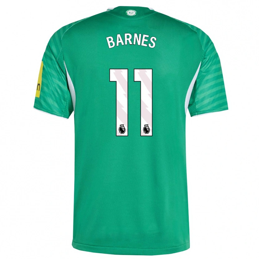 Danxen Damen Harvey Barnes #11 Grün Weiß Auswärtstrikot Trikot 2025/26 T-Shirt Österreich