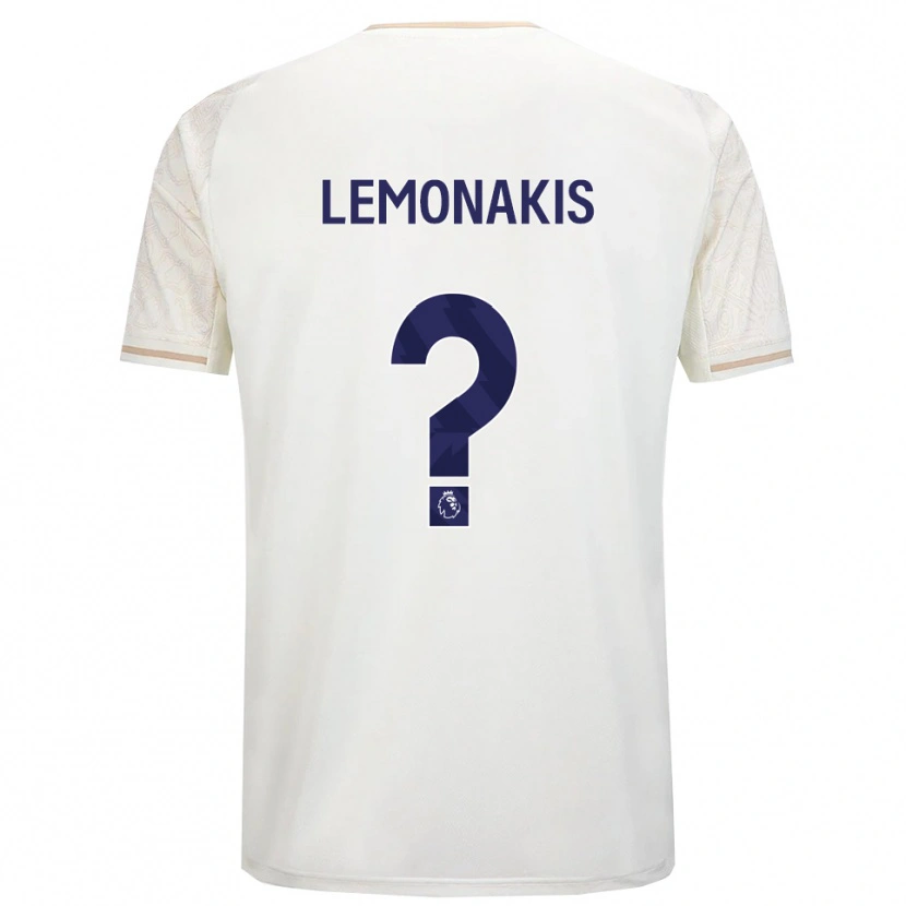 Danxen Damen Georgios Lemonakis #0 Creme Weiß Schwarz Auswärtstrikot Trikot 2025/26 T-Shirt Österreich