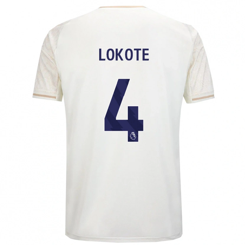 Danxen Damen Eleazar Lokote #4 Creme Weiß Schwarz Auswärtstrikot Trikot 2025/26 T-Shirt Österreich