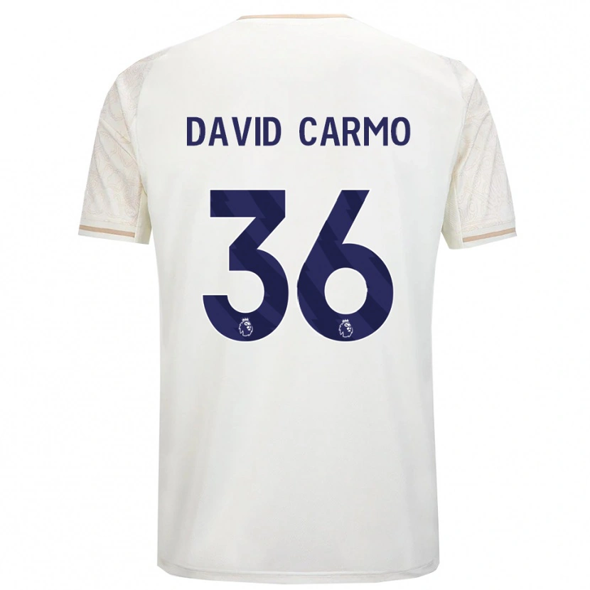 Danxen Damen David Carmo #36 Creme Weiß Schwarz Auswärtstrikot Trikot 2025/26 T-Shirt Österreich