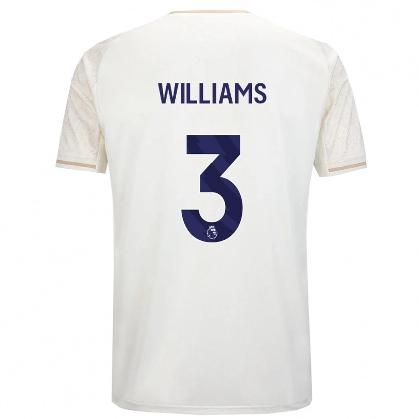 Danxen Damen Neco Williams #3 Creme Weiß Schwarz Auswärtstrikot Trikot 2025/26 T-Shirt Österreich