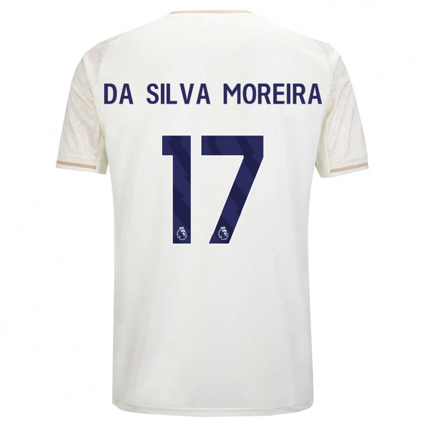 Danxen Damen Eric Da Silva Moreira #17 Creme Weiß Schwarz Auswärtstrikot Trikot 2025/26 T-Shirt Österreich
