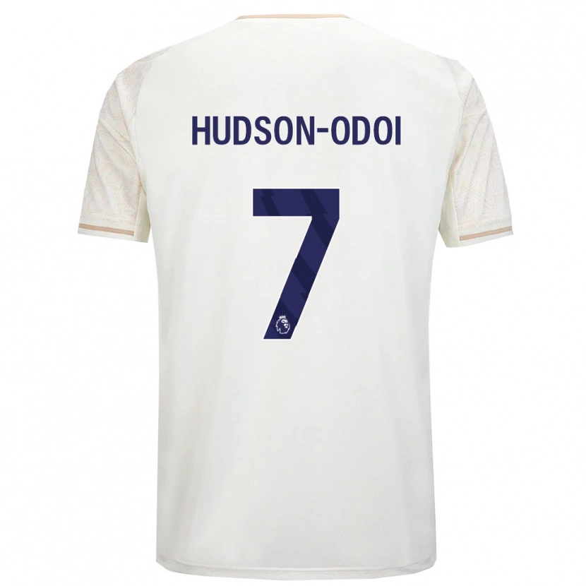 Danxen Damen Callum Hudson-Odoi #7 Creme Weiß Schwarz Auswärtstrikot Trikot 2025/26 T-Shirt Österreich