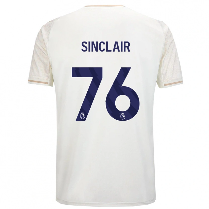 Danxen Damen Jimmy Sinclair #76 Creme Weiß Schwarz Auswärtstrikot Trikot 2025/26 T-Shirt Österreich