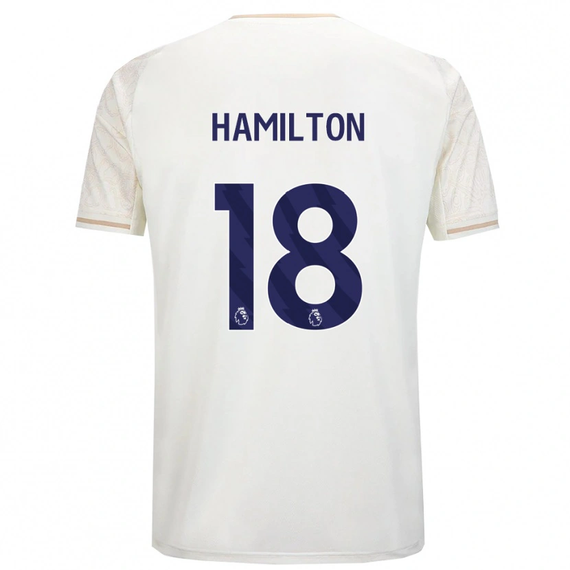 Danxen Damen Caragh Hamilton #18 Creme Weiß Schwarz Auswärtstrikot Trikot 2025/26 T-Shirt Österreich