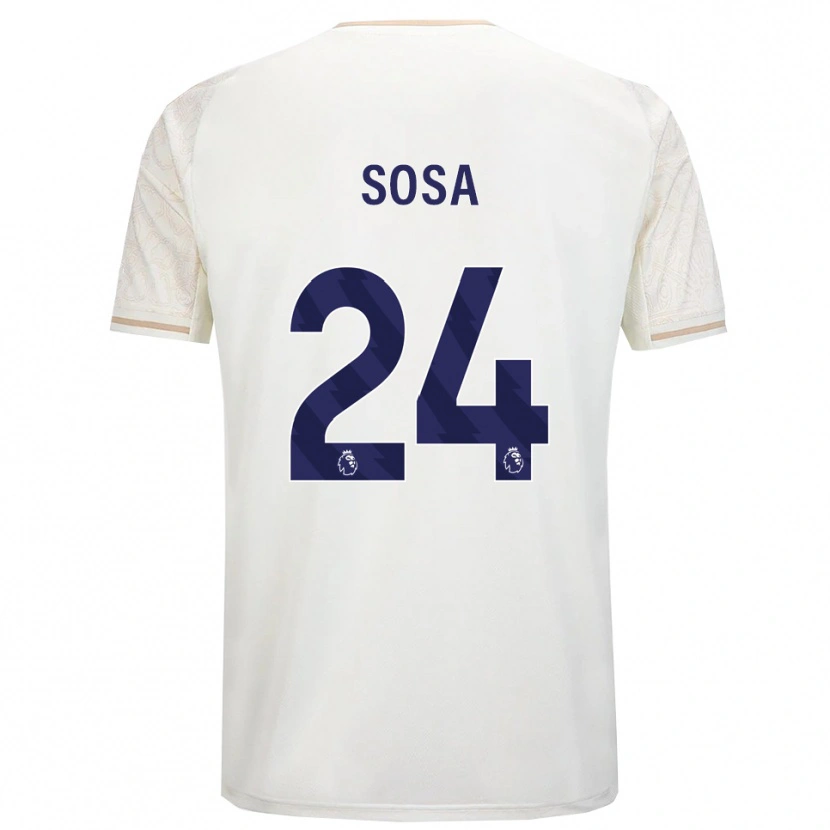 Danxen Damen Ramón Sosa #24 Creme Weiß Schwarz Auswärtstrikot Trikot 2025/26 T-Shirt Österreich
