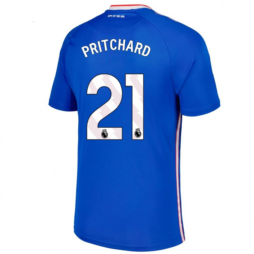 Danxen Damen Alex Pritchard #21 Blau Weiß Auswärtstrikot Trikot 2025/26 T-Shirt Österreich