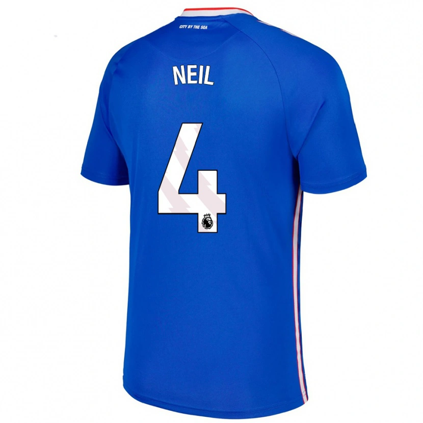 Danxen Damen Dan Neil #4 Blau Weiß Auswärtstrikot Trikot 2025/26 T-Shirt Österreich