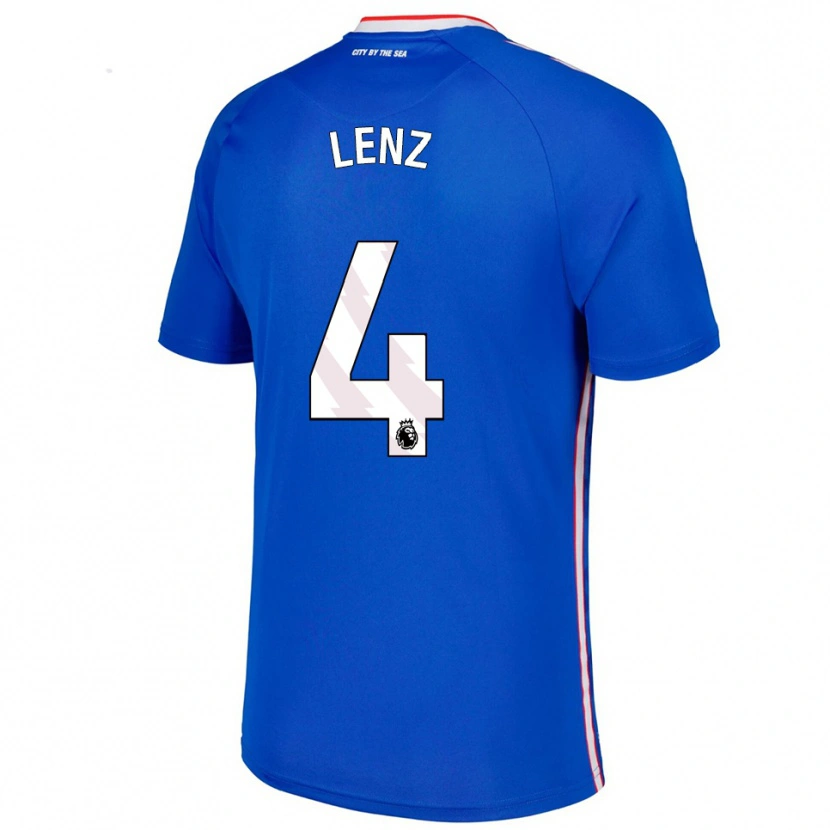 Danxen Damen Elias Lenz #4 Blau Weiß Auswärtstrikot Trikot 2025/26 T-Shirt Österreich