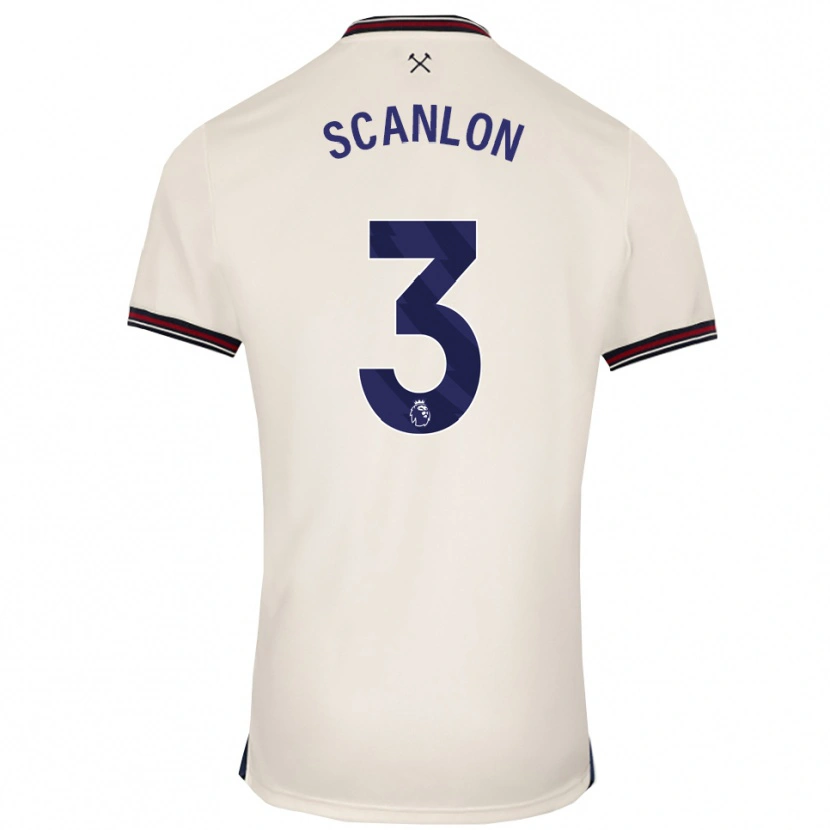 Danxen Damen Joe Scanlon #3 Creme Weiß Auswärtstrikot Trikot 2025/26 T-Shirt Österreich