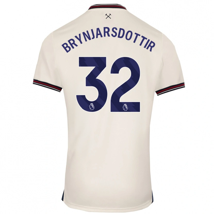 Danxen Damen Dagny Brynjarsdottir #32 Creme Weiß Auswärtstrikot Trikot 2025/26 T-Shirt Österreich